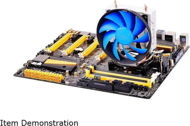 Alt view image 9 of 17 - DEEPCOOL GAMMAXX 200T-CPU Cooler 2 Direct Heat Pipes 120mm PWM Fan