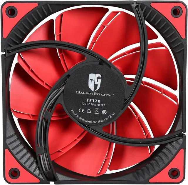 Alt view image 4 of 5 - DEEPCOOL TF120 RED - FDB Bearing 120mm RED LED Silent PWM Fan for Computer Cases
