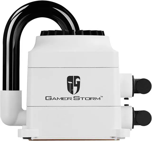 Alt view image 3 of 8 - DEEPCOOL Gamer Storm CAPTAIN 240 WHTE CPU Liquid Cooler AIO Water Cooling Ceramic Bearing Pump Visual Liquid Flow with Dual120mm FDB PWM Fan Rubber Coating Deep Silent Support LGA 2011-v3