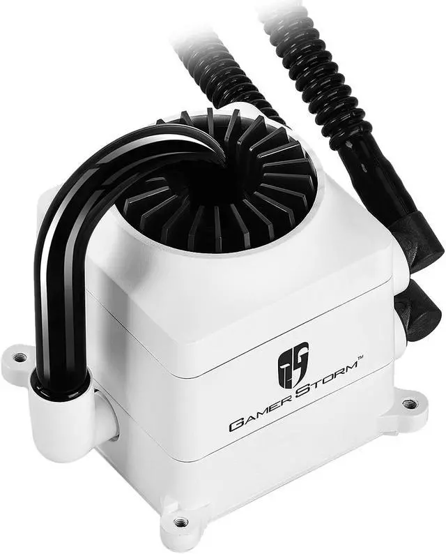Alt view image 5 of 8 - DEEPCOOL Gamer Storm CAPTAIN 240 WHTE CPU Liquid Cooler AIO Water Cooling Ceramic Bearing Pump Visual Liquid Flow with Dual120mm FDB PWM Fan Rubber Coating Deep Silent Support LGA 2011-v3