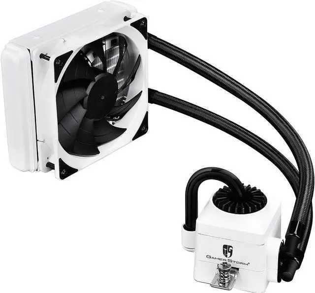 Alt view image 2 of 11 - DEEPCOOL Gamer Storm CAPTAIN 120EX WHITE-AIO CPU Liquid Cooler 120mm Ceramic Bearing Pump Visual Liquid Flow Metal Mounting Kit AM4 Compatible
