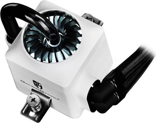 Alt view image 3 of 11 - DEEPCOOL Gamer Storm CAPTAIN 120EX WHITE-AIO CPU Liquid Cooler 120mm Ceramic Bearing Pump Visual Liquid Flow Metal Mounting Kit AM4 Compatible