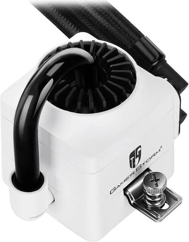 Alt view image 4 of 11 - DEEPCOOL Gamer Storm CAPTAIN 120EX WHITE-AIO CPU Liquid Cooler 120mm Ceramic Bearing Pump Visual Liquid Flow Metal Mounting Kit AM4 Compatible