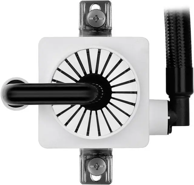 Alt view image 6 of 11 - DEEPCOOL Gamer Storm CAPTAIN 120EX WHITE-AIO CPU Liquid Cooler 120mm Ceramic Bearing Pump Visual Liquid Flow Metal Mounting Kit AM4 Compatible