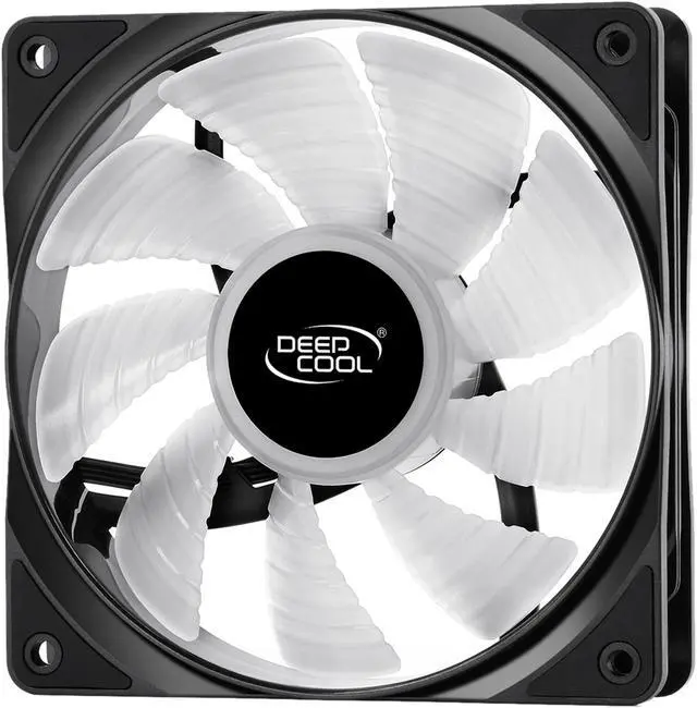 Alt view image 4 of 12 - DEEPCOOL RF 120 (3 in 1) Ultra Quiet PWM Fan 6 High Brightness Controllable RGB LED Lights (Controlling up to 6 RGB Devices Connected)