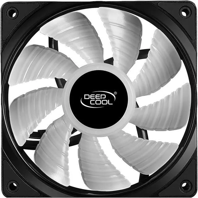 Alt view image 2 of 10 - DEEPCOOL RF 120 Ultra Quiet PWM Fan 6 high brightness controlable RGB LED Lights