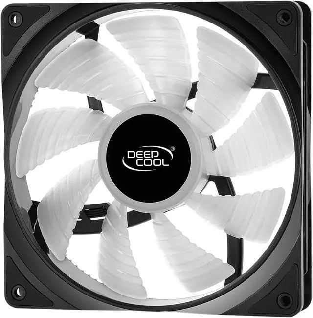 Alt view image 4 of 12 - Deepcool RF 140(2 in 1) Ultra Quiet Intelligent PWM Fan 6 High Brightness Controllable RGB LED Lights (Controlling up to 6 DEEPCOOL RGB Devices Connected)