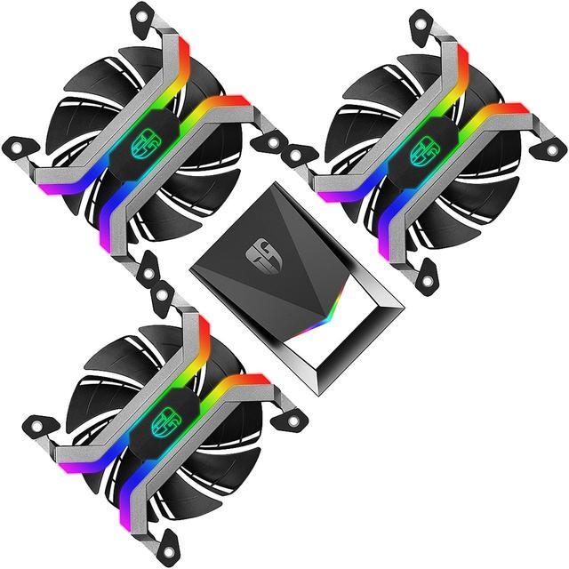 Alt view image 10 of 15 - DEEPCOOL Gamer Storm MF120 (3 in 1) 3x120mm Smart Case Fan APP Programmed Fan Speed and RGB Lighting Modes Frameless and Two Layer Blower Blades Design WIFI Connection