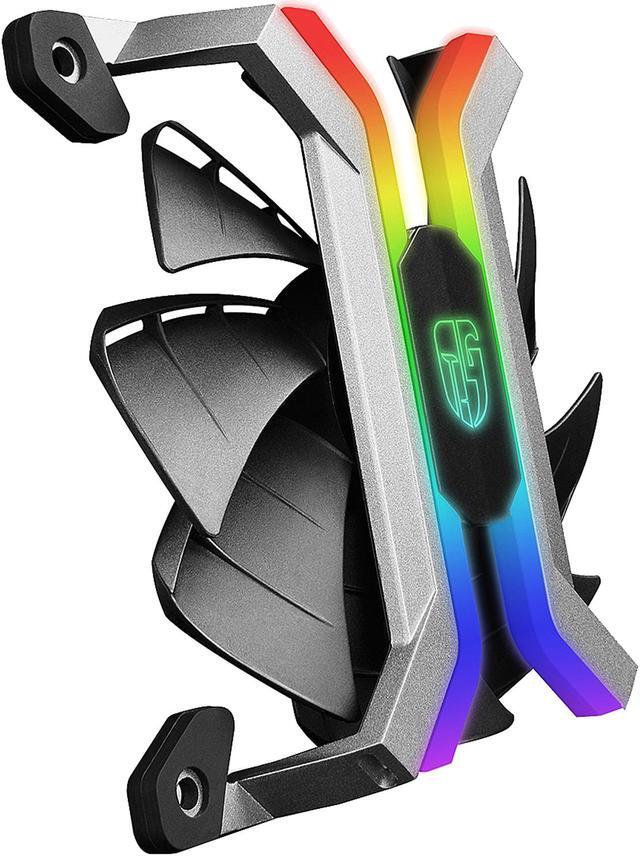 Alt view image 3 of 15 - DEEPCOOL Gamer Storm MF120 (3 in 1) 3x120mm Smart Case Fan APP Programmed Fan Speed and RGB Lighting Modes Frameless and Two Layer Blower Blades Design WIFI Connection