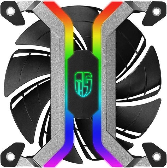 Alt view image 2 of 15 - DEEPCOOL Gamer Storm MF120 (3 in 1) 3x120mm Smart Case Fan APP Programmed Fan Speed and RGB Lighting Modes Frameless and Two Layer Blower Blades Design WIFI Connection