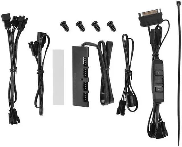 Alt view image 9 of 20 - DEEPCOOL CF 120 (3 in 1) Super Silent PWM Intelligent Control Addressable RGB Fan Motherboard Sync A-RGB Controller High Performance