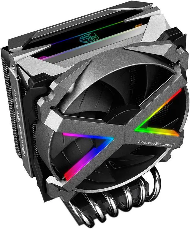 Alt view image 3 of 10 - DEEPCOOL Gamer Storm Fryzen TR4 Addressable RGB Motherboard Control 6 Boot-shaped Heatpipes Metal Frame Fan 16.7 M True Color RGB Supports AMD TR4/AM4