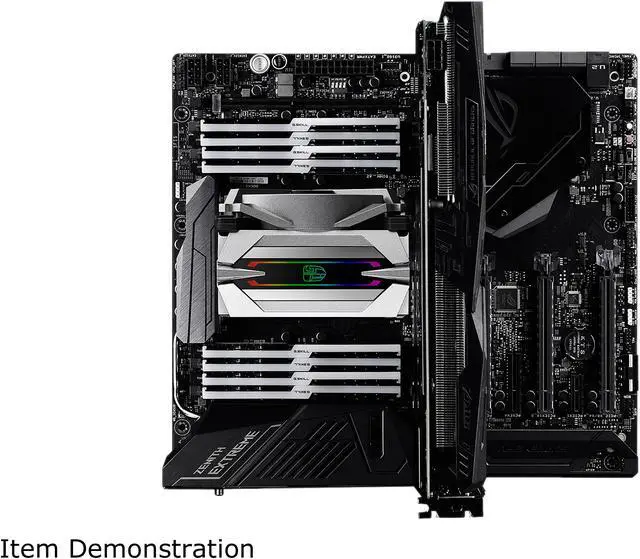 Alt view image 6 of 10 - DEEPCOOL Gamer Storm Fryzen TR4 Addressable RGB Motherboard Control 6 Boot-shaped Heatpipes Metal Frame Fan 16.7 M True Color RGB Supports AMD TR4/AM4