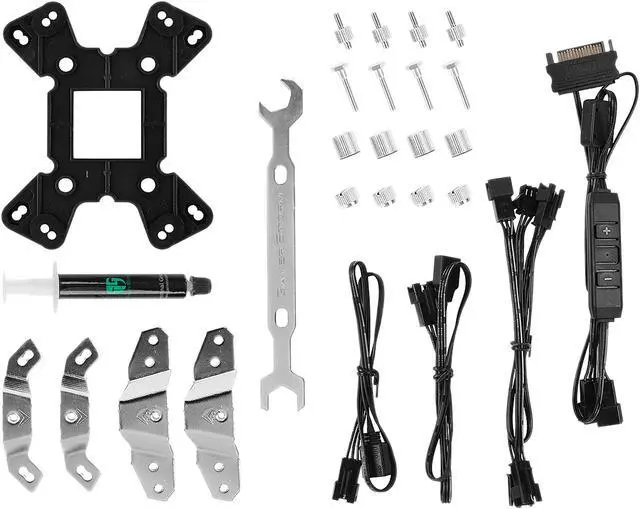 Alt view image 9 of 10 - DEEPCOOL Gamer Storm Fryzen TR4 Addressable RGB Motherboard Control 6 Boot-shaped Heatpipes Metal Frame Fan 16.7 M True Color RGB Supports AMD TR4/AM4