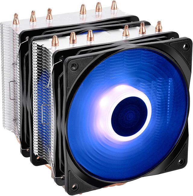 Alt view image 3 of 16 - DEEPCOOL Neptwin RGB Multiple RGB Modes 6 U-shaped Heatpipes & Twin-tower PWM CPU Air Cooler Metal Mounting Kit AM4 Compatible
