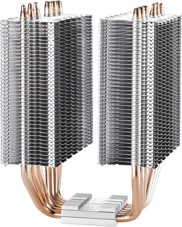 Alt view image 7 of 16 - DEEPCOOL Neptwin RGB Multiple RGB Modes 6 U-shaped Heatpipes & Twin-tower PWM CPU Air Cooler Metal Mounting Kit AM4 Compatible