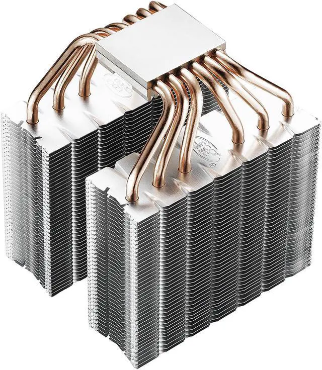 Alt view image 9 of 16 - DEEPCOOL Neptwin RGB Multiple RGB Modes 6 U-shaped Heatpipes & Twin-tower PWM CPU Air Cooler Metal Mounting Kit AM4 Compatible
