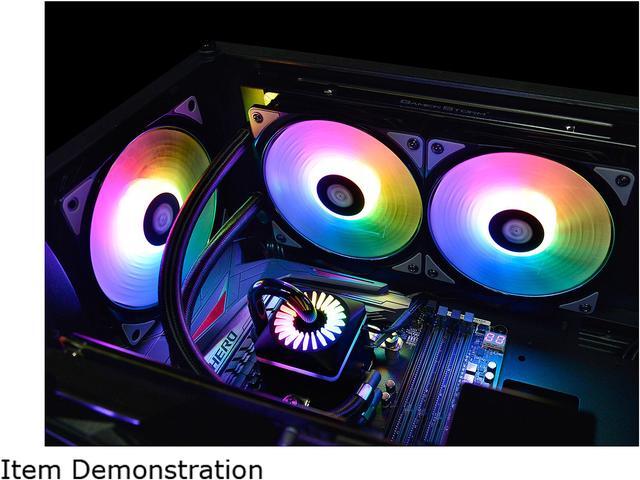 Alt view image 14 of 17 - DEEPCOOL Gamer Storm CAPTAIN 240 PRO ADD RGB M/B Control Ceramic Bearing Air pressure Adjustable Automatically Liquid CPU Cooler TR4 Compatible