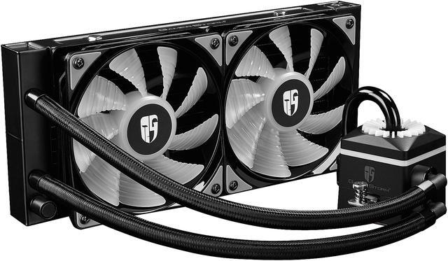 Alt view image 2 of 17 - DEEPCOOL Gamer Storm CAPTAIN 240 PRO ADD RGB M/B Control Ceramic Bearing Air pressure Adjustable Automatically Liquid CPU Cooler TR4 Compatible