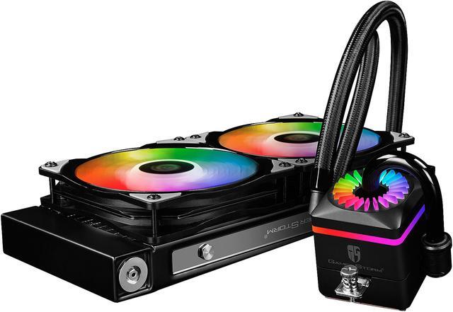 Alt view image 5 of 17 - DEEPCOOL Gamer Storm CAPTAIN 240 PRO ADD RGB M/B Control Ceramic Bearing Air pressure Adjustable Automatically Liquid CPU Cooler TR4 Compatible