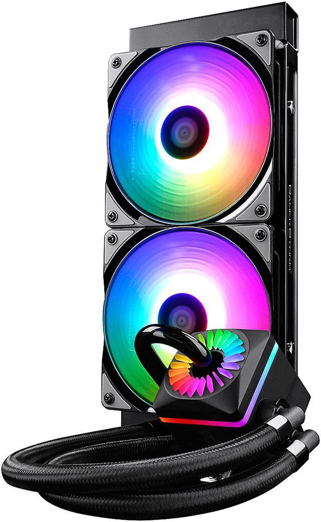 Alt view image 6 of 17 - DEEPCOOL Gamer Storm CAPTAIN 240 PRO ADD RGB M/B Control Ceramic Bearing Air pressure Adjustable Automatically Liquid CPU Cooler TR4 Compatible