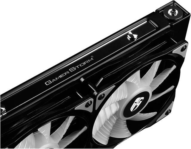 Alt view image 11 of 17 - DEEPCOOL Gamer Storm CAPTAIN 240 PRO ADD RGB M/B Control Ceramic Bearing Air pressure Adjustable Automatically Liquid CPU Cooler TR4 Compatible