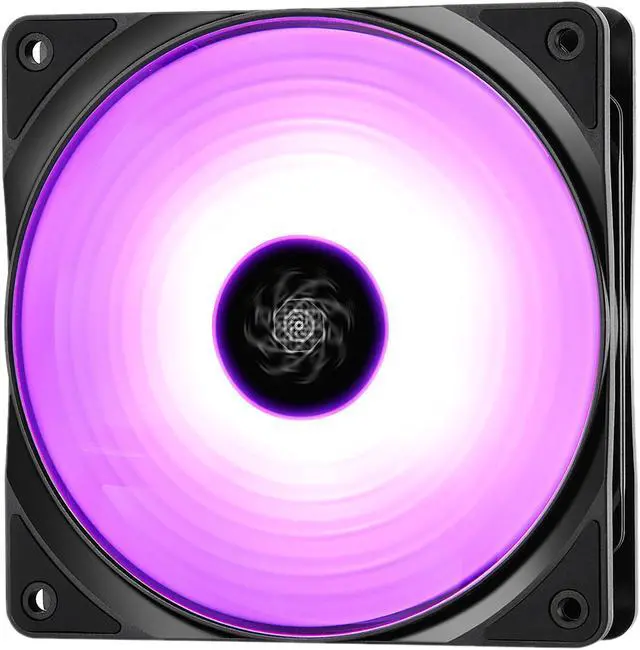 Alt view image 2 of 11 - DEEPCOOL RF120M(5 in 1) Ultra Quiet intelligent PWM Fan 6 high brightness RGB LED Lights Motherboard Sync Multiple Control Modes