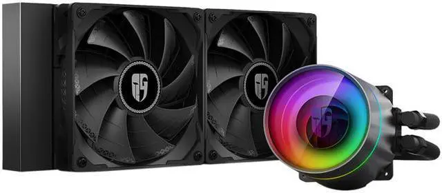 Main image of DEEPCOOL Castle 240EX, Addressable RGB AIO Liquid CPU Cooler, Anti-Leak Technology Inside, Cable Controller and 5V ADD RGB 3-Pin Motherboard Control, TR4/AM4 Supported