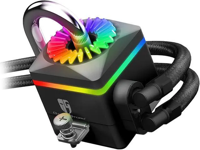 Alt view image 4 of 10 - DEEPCOOL GAMERSTORM CAPTAIN 240PRO V2, Addressable RGB AIO Liquid CPU Cooler, Anti-Leak Technology Inside, Cable Controller and 5V ADD RGB 3-Pin Motherboard Control