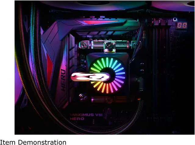 Alt view image 7 of 10 - DEEPCOOL GAMERSTORM CAPTAIN 240PRO V2, Addressable RGB AIO Liquid CPU Cooler, Anti-Leak Technology Inside, Cable Controller and 5V ADD RGB 3-Pin Motherboard Control