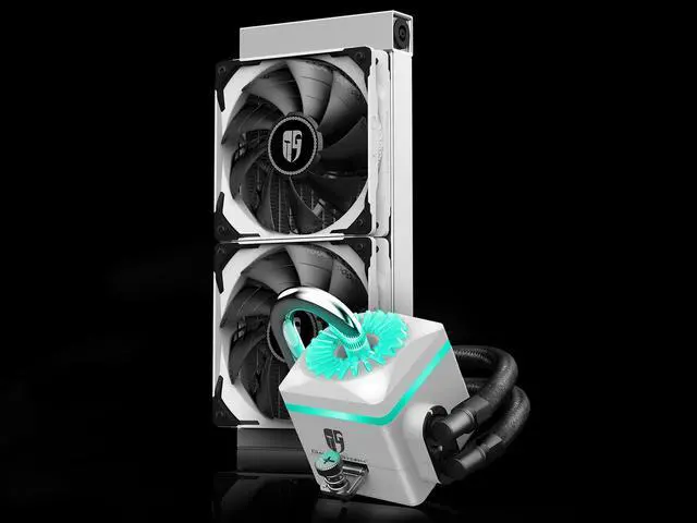 Alt view image 2 of 10 - DEEPCOOL Gamer Storm CAPTAIN 240X WHITE, RGB AIO Liquid CPU Cooler, White LED Waterblock, Anti-Leak Technology Inside, 12V RGB 4-Pin Motherboard Control, TR4/AM4 Compatible