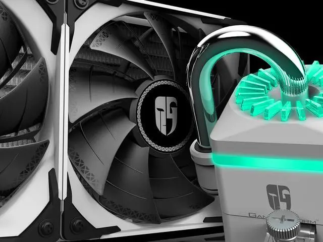 Alt view image 4 of 10 - DEEPCOOL Gamer Storm CAPTAIN 240X WHITE, RGB AIO Liquid CPU Cooler, White LED Waterblock, Anti-Leak Technology Inside, 12V RGB 4-Pin Motherboard Control, TR4/AM4 Compatible