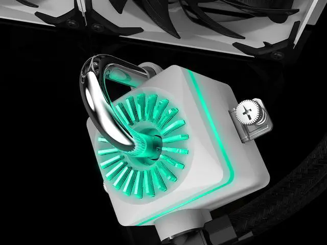 Alt view image 5 of 10 - DEEPCOOL Gamer Storm CAPTAIN 240X WHITE, RGB AIO Liquid CPU Cooler, White LED Waterblock, Anti-Leak Technology Inside, 12V RGB 4-Pin Motherboard Control, TR4/AM4 Compatible