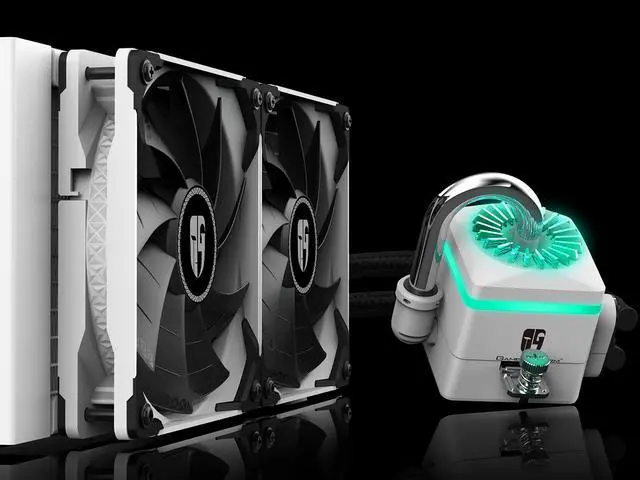 Alt view image 3 of 10 - DEEPCOOL Gamer Storm CAPTAIN 240X WHITE, RGB AIO Liquid CPU Cooler, White LED Waterblock, Anti-Leak Technology Inside, 12V RGB 4-Pin Motherboard Control, TR4/AM4 Compatible