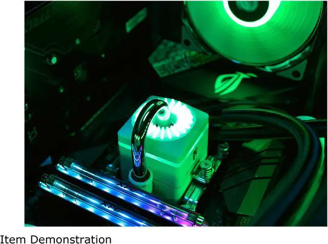 Alt view image 7 of 10 - DEEPCOOL Gamer Storm CAPTAIN 240X WHITE, RGB AIO Liquid CPU Cooler, White LED Waterblock, Anti-Leak Technology Inside, 12V RGB 4-Pin Motherboard Control, TR4/AM4 Compatible