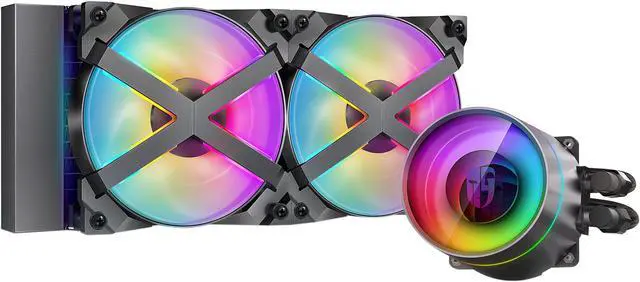 Main image of DeepCool CASTLE 240EX RGB AIO Liquid CPU Cooler, Anti-Leak Technology, Two MF120GT A-RGB PWM Fans, Wire Controller and 5V-D-G 3-Pin Motherboard Connector, TR4/AM4 Supported LGA 1700 Compatible