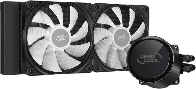 Alt view image 3 of 15 - DeepCool CASTLE 240R AIO Liquid CPU Cooler, Anti-Leak Technology, 120mm RGB PWM Fan, 12V 4-Pin Motherboard Connector, Intel/ AMD AM4 LGA 1700 Compatible