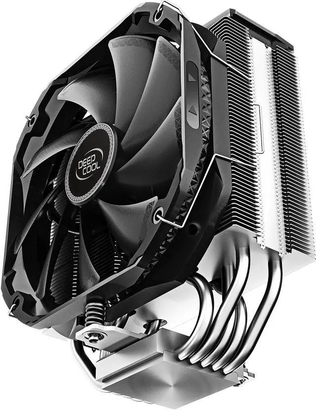 Alt view image 3 of 10 - DeepCool AS500 CPU Air Cooler, Universal RAM Height Compatibility, 140mm PWM Fan, A-RGB Top Cover, 5 heat pipe design for Intel Core/AMD Ryzen CPUs
