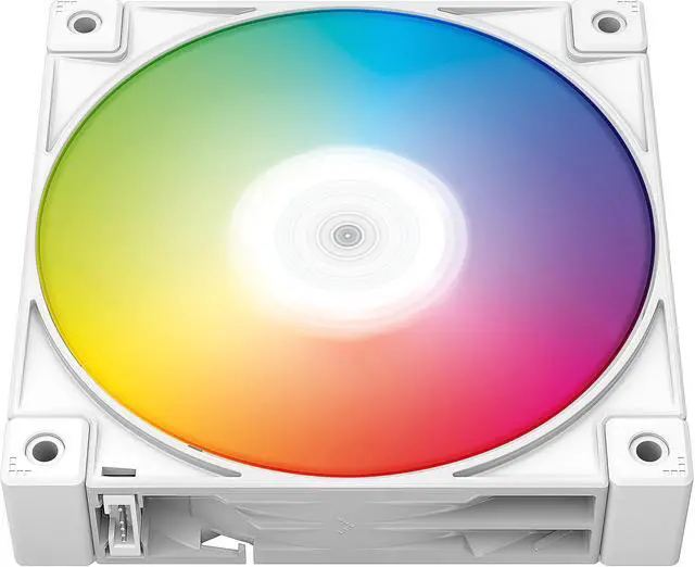 Alt view image 3 of 7 - DeepCool FC120 WHITE-3IN1 Performance 120mm ARGB LED PWM Fan, Daisy-Chain Interconnect Cable, White, Triple White