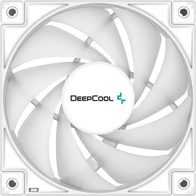 Alt view image 4 of 7 - DeepCool FC120 WHITE-3IN1 Performance 120mm ARGB LED PWM Fan, Daisy-Chain Interconnect Cable, White, Triple White