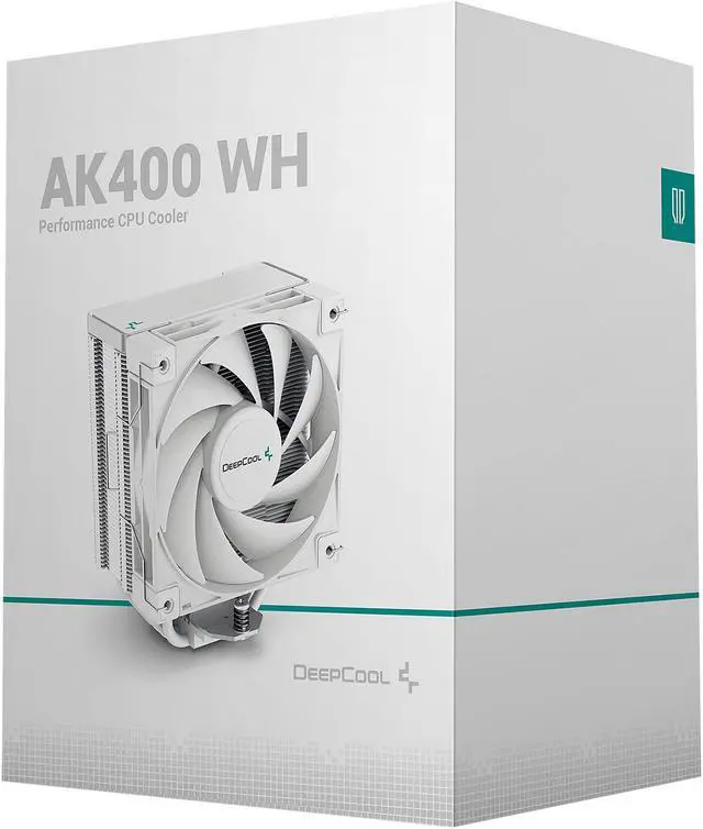 Alt view image 8 of 8 - DeepCool AK400 WH CPU Air Cooler 220w TDP 6mm x 4 Nickel Plated Copper Heat Pipes CPU Cooler with PWM 120mm FDB Fan 1850RPM for Intel LGA 1700/1200/1151/1150/1155 AMD AM5/AM4, White