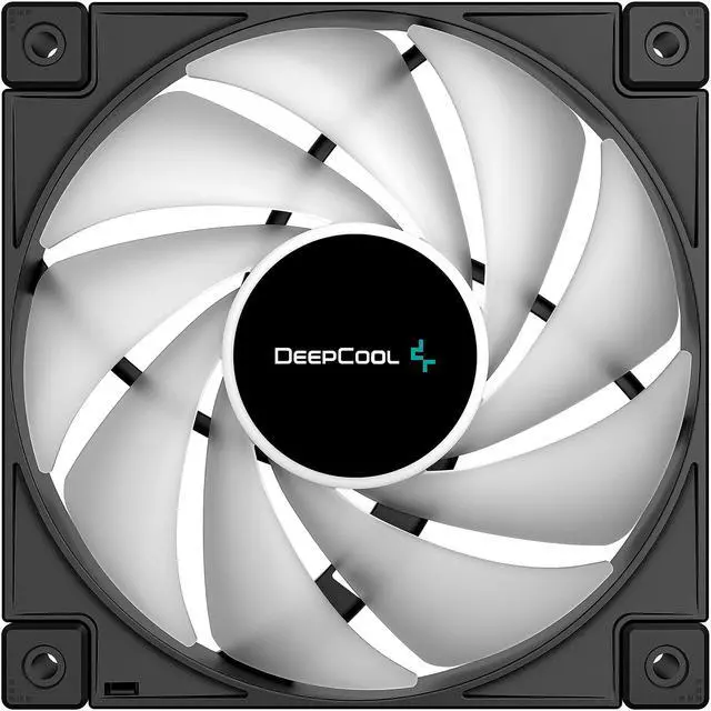 Alt view image 6 of 9 - DeepCool FC120 Performance 120mm ARGB LED PWM Fan, Daisy-Chain Interconnect Cable, Black, Single Pack