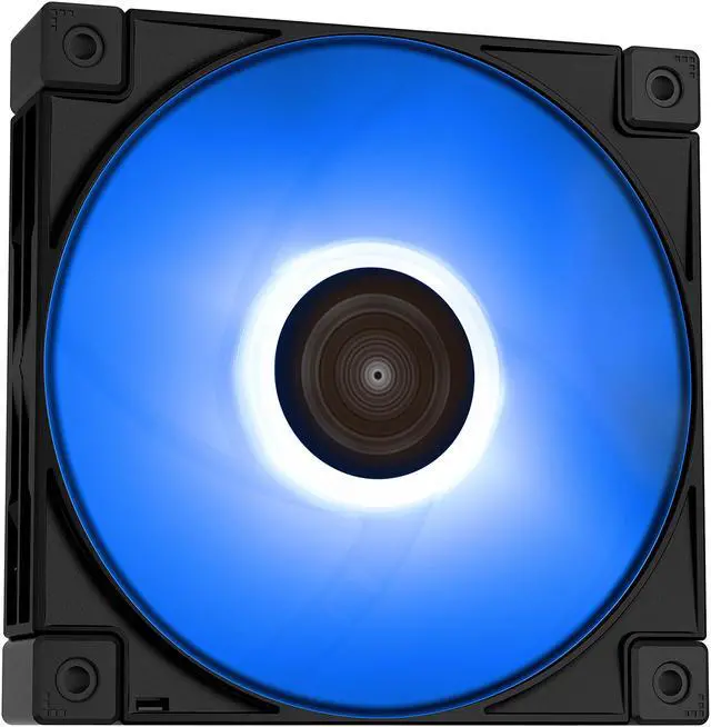 Alt view image 3 of 9 - DeepCool FC120 Performance 120mm ARGB LED PWM Fan, Daisy-Chain Interconnect Cable, Black, Single Pack