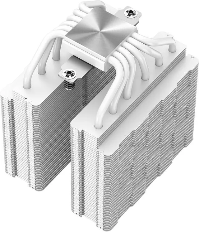 Alt view image 6 of 10 - DeepCool AG620 WH ARGB Dual-Tower CPU Cooler, 2x 120mm Fan, Six Copper Heat Pipes, Intel/AMD Support