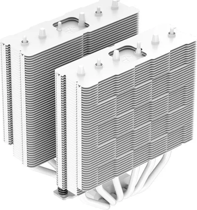 Alt view image 7 of 10 - DeepCool AG620 WH ARGB Dual-Tower CPU Cooler, 2x 120mm Fan, Six Copper Heat Pipes, Intel/AMD Support