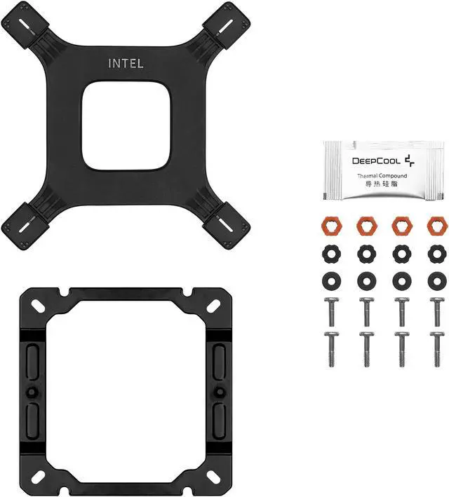 Alt view image 9 of 10 - DeepCool AG500 BK ARGB Single-Tower Performance CPU Cooler, 5 Copper Heat Pipes,  120mm ARGB PWM Fan, White
