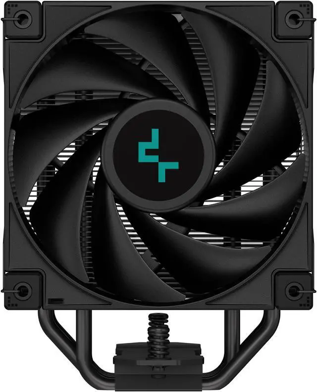 Alt view image 5 of 10 - DeepCool AK400 ZERO DARK Performance CPU Cooler, 4 Copper Heat Pipes, 120mm Fluid Dynamic Bearing PWM Fan, 220W TDP