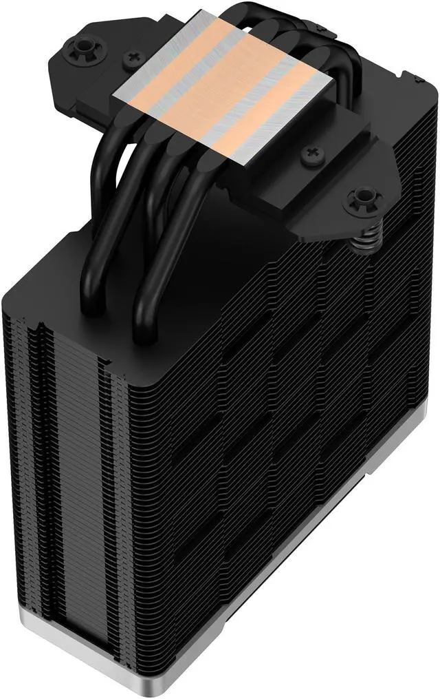 Alt view image 6 of 10 - DeepCool AK400 ZERO DARK Performance CPU Cooler, 4 Copper Heat Pipes, 120mm Fluid Dynamic Bearing PWM Fan, 220W TDP