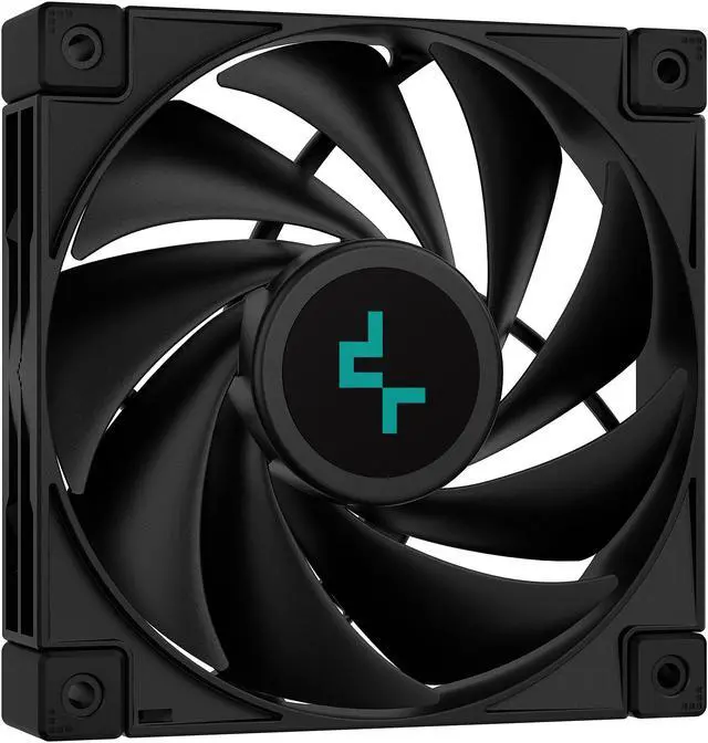 Alt view image 8 of 10 - DeepCool AK400 ZERO DARK Performance CPU Cooler, 4 Copper Heat Pipes, 120mm Fluid Dynamic Bearing PWM Fan, 220W TDP