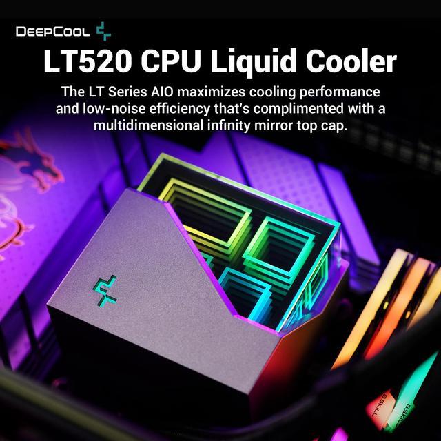 DeepCool LT520 Premium Liquid CPU Cooler, 240mm, High-Performance